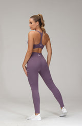 Veronica Sustainable Sports Bra in Mauve Purple