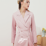TIANA - Amelie Blazer Dress in Baby Pink