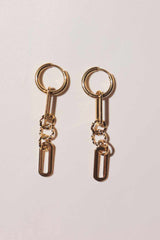 Lime Jewelry - Paperclip Dangling Earrings