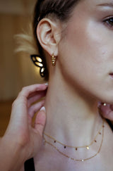 Lime Jewelry - Twisted Hoops Earrings