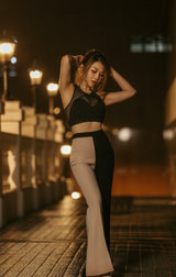 TAG ZERO - MESH SPORTS BRA IN BLACK