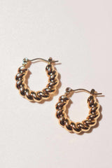 Lime Jewelry - Twisted Hoops Earrings