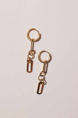 Lime Jewelry - Paperclip Dangling Earrings