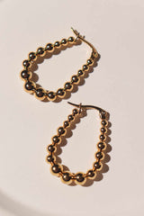 Lime Jewelry - Beaded Hoops Earrings