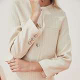 TIANA - Coco Tweed Jacket in Vanilla