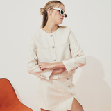 TIANA - Coco Tweed Jacket in Vanilla
