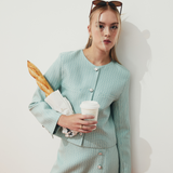 TIANA - Coco Tweed Skirt in Mint Green