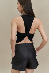 Emvy - Arlo Padded Top in Black