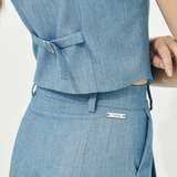 TIANA - Chique Suit Vest in Blue