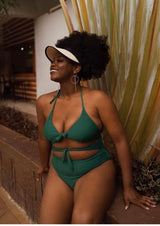 Salt & Sunscreen - Eko One-Piece Swimsuit in Green