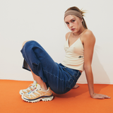 TIANA – Denim Midi Open Slit Skirt