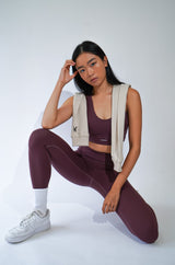 Metanoia - Bare Sensations Leggings in Burgundy