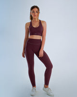 Metanoia - Bare Sensations Leggings in Burgundy