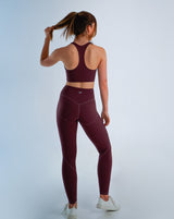 Metanoia - Bare Sensations Sports Bra in Burgundy