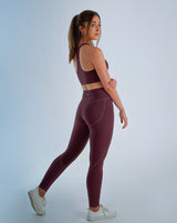 Metanoia - Bare Sensations Sports Bra in Burgundy