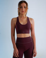 Metanoia - Bare Sensations Sports Bra in Burgundy