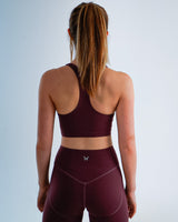 Metanoia - Bare Sensations Sports Bra in Burgundy