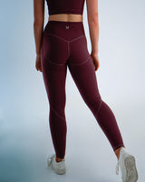 Metanoia - Bare Sensations Leggings in Burgundy