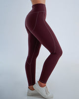 Metanoia - Bare Sensations Leggings in Burgundy