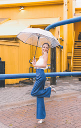 Silhouette - Gabriel Flare Pants in Blue