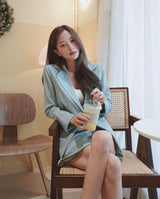 TIANA - WENDY BLAZER AND SHORTS SET IN LIGHT BLUE