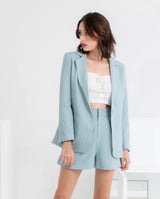 TIANA - WENDY BLAZER AND SHORTS SET IN LIGHT BLUE