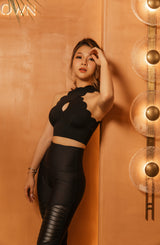 BYO ACTIVE - MOTO LEGGINGS IN BLACK