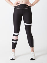 BYO ACTIVE - SHORE WIN LEGGINGS IN BLACK, PINK & WHITE