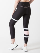 BYO ACTIVE - SHORE WIN LEGGINGS IN BLACK, PINK & WHITE