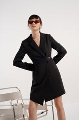 TIANA - STELLA BLAZER DRESS IN BLACK