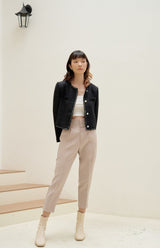 TIANA - CARA TWEED BLAZER IN BLACK