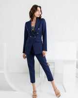 TIANA - Irina Slimming Pants in Light Navy