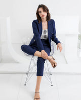 TIANA - Irina Slimming Pants in Light Navy