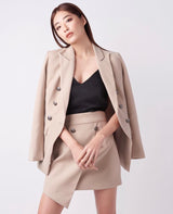 TIANA - Kyrah Double-Breasted Blazer in Beige