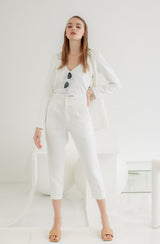 TIANA - Irina Slimming Pants in White