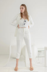 TIANA - Irina Slimming Pants in White