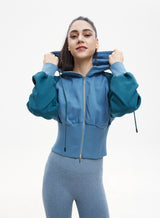 LIT - Rebounce Corset Jacket in Blue and Turquoise