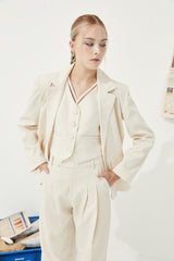 TIANA - CHIQUE BLAZER in Cream