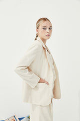 TIANA - CHIQUE BLAZER in Cream