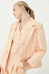 TIANA -CHIQUE BLAZER in Peach