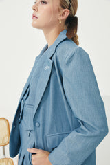 TIANA - CHIQUE BLAZER in Demin