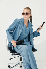 TIANA - CHIQUE BLAZER in Demin