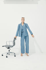 TIANA - CHIQUE BLAZER in Demin
