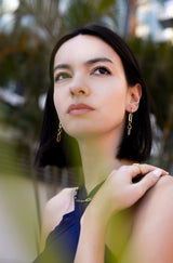 Lime Jewelry - Paperclip Dangling Earrings