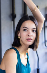 Lime Jewelry - Irregular Hoops Earrings