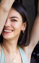 Lime Jewelry - Twisted Hoops Earrings