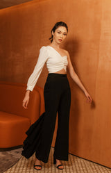 Silhouette - Wendy Ruffle Pants in Black