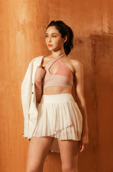 Wiskii - Pleated Skort in White