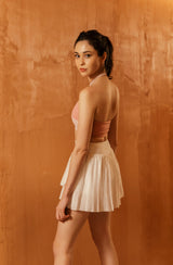 Wiskii - Pleated Skort in White