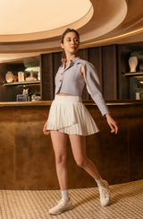 Silhouette - Greta Cape Top in Lilac